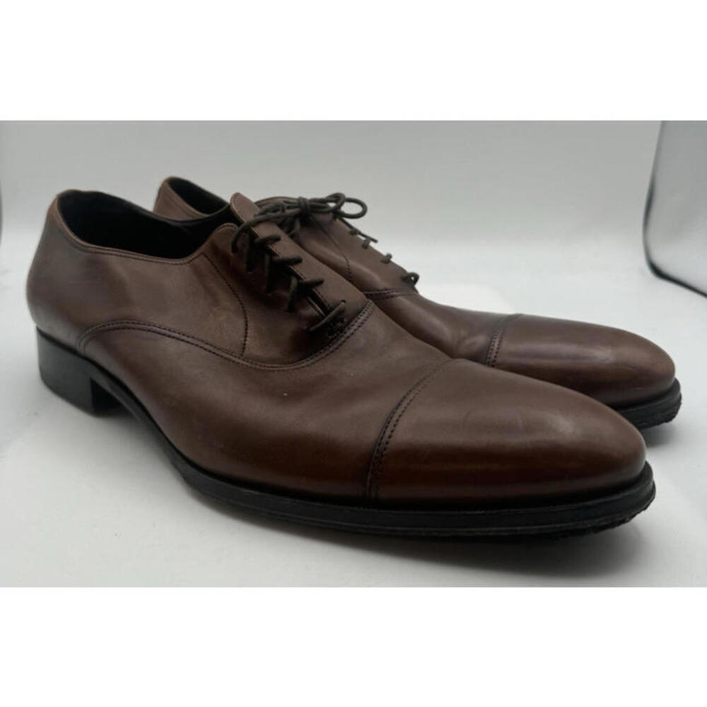 To Boot New York Adam Derrick Oxford Dress Shoes Cap Toe Brown Size 11 US